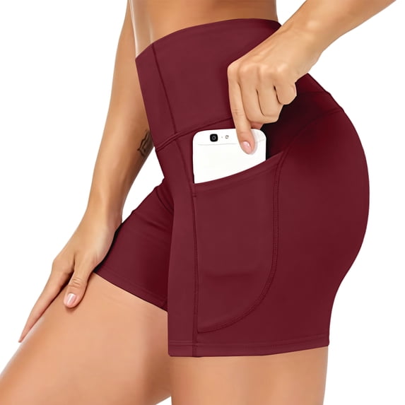 Women's 10"/ 8"/ 5"/ 2" High Waist Active Running Shorts, Womens Biker Shorts