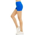 thumbnail image 1 of Women's 10" Basic Non See-Through Exercise Yoga Running Bike Athletic Gym Shorts Workout Stretch Leggings, Turquoise, 1 of 1