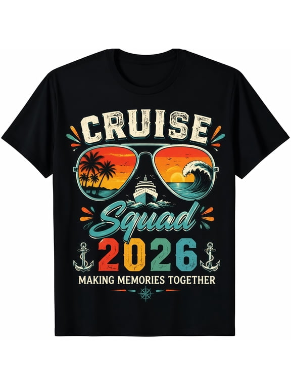 Women's 100% Cotton Short-Sleeve T-Shirt - Lightweight Fit, 1-Piece for 2026 Cruise Family Group Matching Summer Vacation