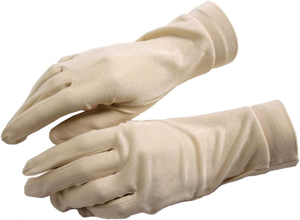 Women's 100 Mulberry Silk Short Gloves Liners Gloves Inner Lady's