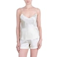 thumbnail image 1 of Women's 100% Silk Camisole and Short Set, 1 of 8