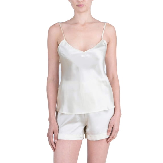 Women's 100% Silk Camisole and Short Set