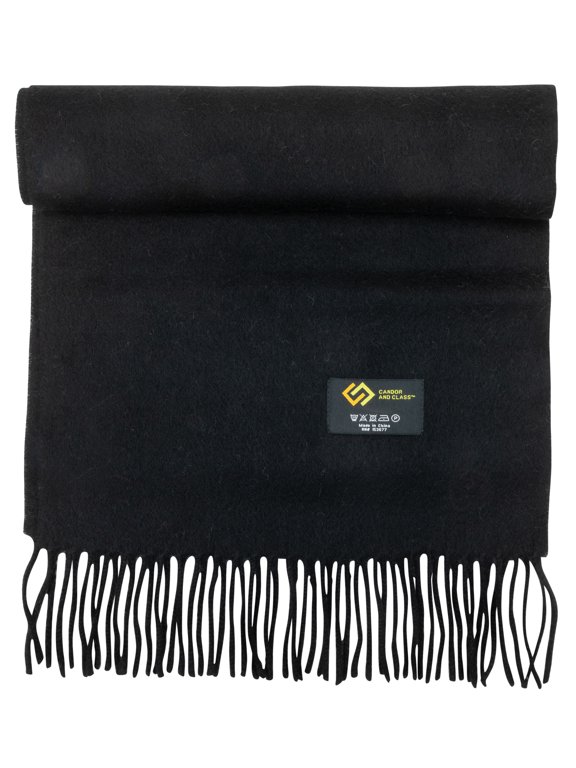 Women's 100% Virgin Wool Scarf, Solids, Plaids, Warm Soft Luxurious, Wool Scarves for Women by CANDOR AND CLASS