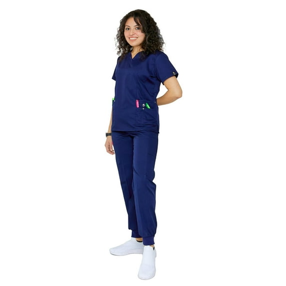 Women's 11 Pocket Slim Fit Jogger Uniforms - Style 408-JR