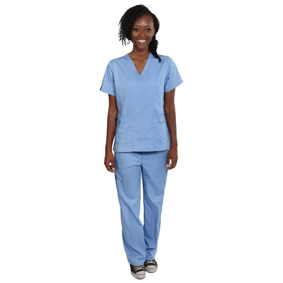 Women's 11 Pocket Slim Fit Uniform Scrubs - Style 408