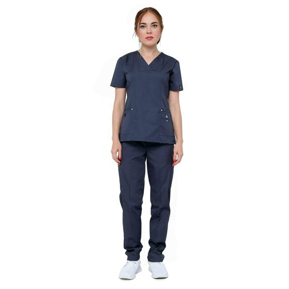 Women's 11 Pocket Slim Fit Uniform Scrubs - Style 408