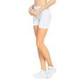 thumbnail image 1 of Women's 12" Exercise Yoga Running Bike Athletic Gym Shorts Workout Stretch White, 1 of 7