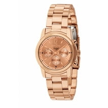 Women's 12509 Angel Rose Dial 18k Rose Gold Ion-Plated Watch
