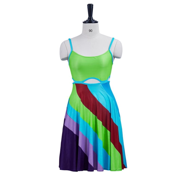 jenna rink dress Women's 13 Going On 30 Costume Mini Slip Vintage Strap Dress (XS) Green : Clothing, Shoes & Jewelry This 13 Going On 30 Spaghetti Strap Mini Dress will be a good present LoliMiss Women's 13 Going On