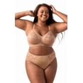 thumbnail image 1 of Elila Women's Plus Size Make It Lace Softcup, Full Coverage Wire-Free, Style 1303 Mocha, 1 of 4