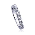 thumbnail image 1 of Women's 14K White Gold 0.7 ct.tw Round CZ Seven Stone Wedding Anniversary Ring, 1 of 4