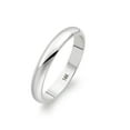thumbnail image 1 of Women's 14K White Gold 3mm Traditional Fit Plain Wedding Band Ring Size 6.5, 1 of 5