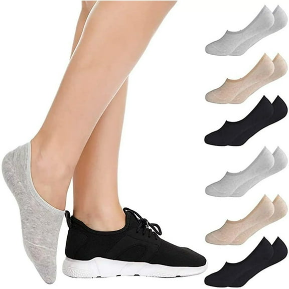 Women's 18 Pairs no show socks for women with Cushioned Invisible Liner ,non slip Sock for women size 5-8