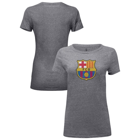 Women's 1863FC  Heather Gray Barcelona Color Badge Tri-Blend T-Shirt