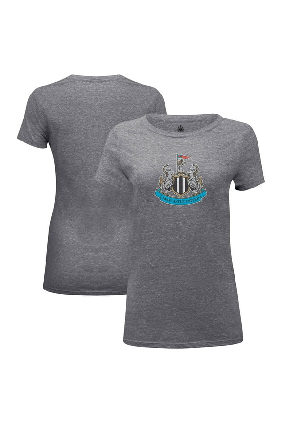 Women's 1863FC  Heather Gray Newcastle United Color Badge Tri-Blend T-Shirt