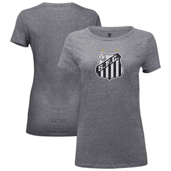 Women's-1863FC Heather Gray Santos FC Color Badge Tri-Blend T-Shirt