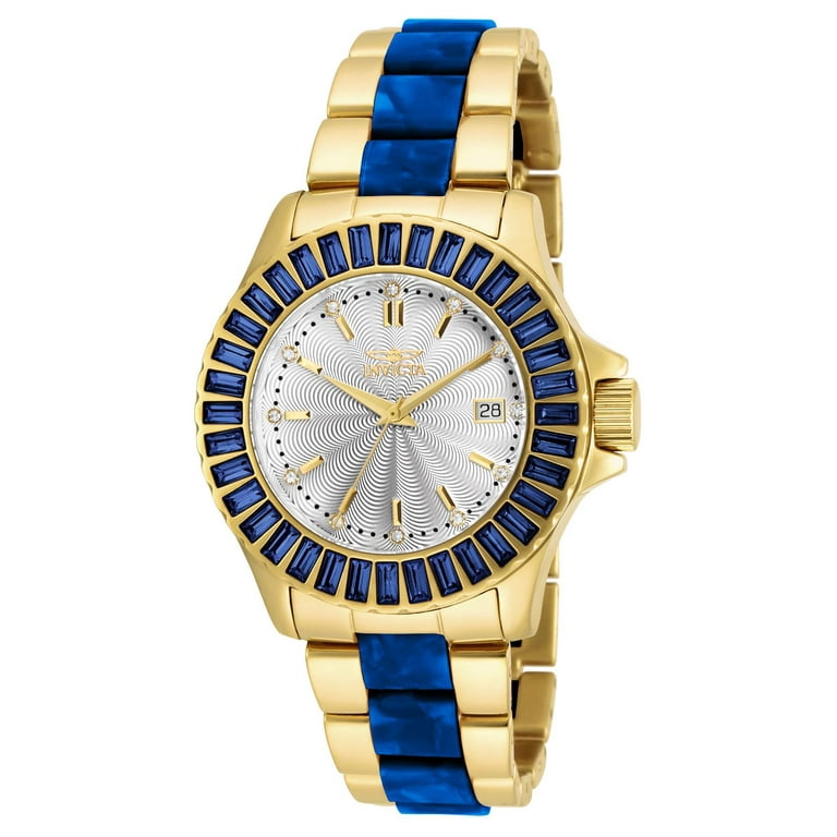Women s 18878 Angel Analog Display Swiss Quartz Two Tone Watch Walmart