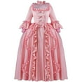 thumbnail image 1 of Women's 18th Century Rococo Costume Marie Antoinette Pink Princess Dress Court Ball Gown, 1 of 9