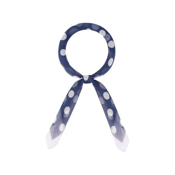 Women's 1950s Polka Dots Vintage Scarf, Retro 33.46'' Square Silky Classic Neckerchief Head Wrap Scarves One Size Stlye-4