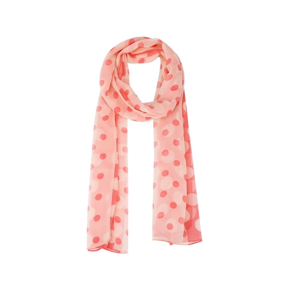 Women's 1950s Polka Dots Vintage Scarf, Sunscreen Lightweight Silky Neckerchief Head Wrap for Summer One Size polka dot-2