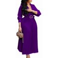 thumbnail image 1 of Women's 1950s Retro Vintage Cocktail Swing Dresses Mini Pleated A-line Dress, 1 of 7