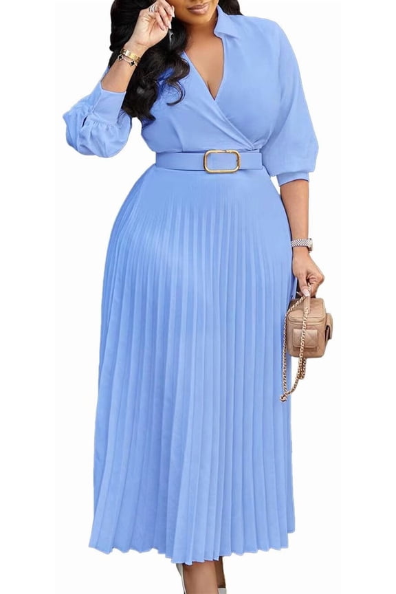 Women's 1950s Retro Vintage Cocktail Swing Dresses Mini Pleated A-line Dress