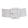 thumbnail image 1 of Women's 2 1/2" (64 mm) Wide Elastic High Waist Leather Stretch Belt, 1 of 4