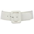 thumbnail image 1 of Women's 2 1/4" Wide High Waist Rectangular Stitch-edged Leather Belt, 1 of 4
