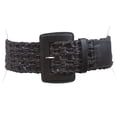 thumbnail image 1 of Women's 2 3/8" or 60 mm Wide High Waist Braided Woven Full Grain Leather Belt, 1 of 3