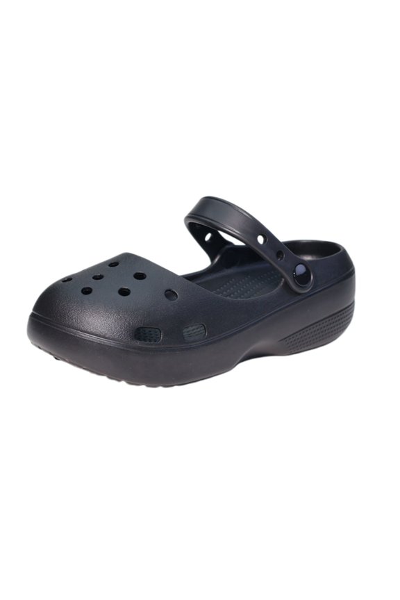 Women's 2-Inch Platform Ballet-Style Clogs, Perforated Soft Sole Slingback Sandals