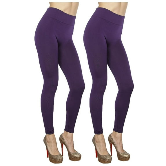Women's 2-Pack Seamless Fleece Lined Leggings
