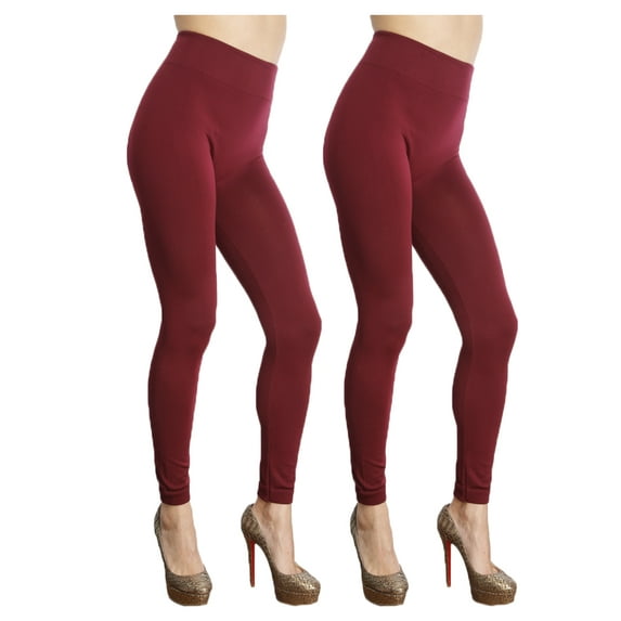 Women's 2-Pack Seamless Fleece Lined Leggings
