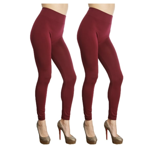 Women's 2-Pack Seamless Fleece Lined Leggings