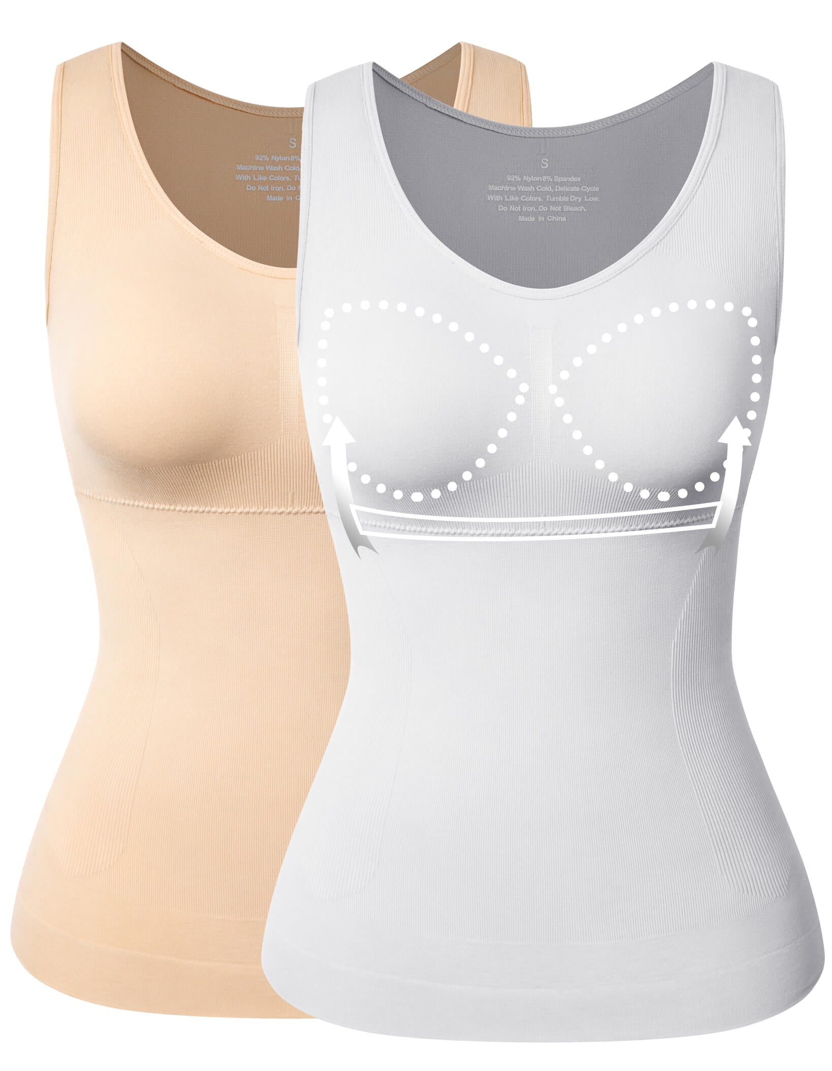 Women's Tummy Control Shapewear Tank Tops - Seamless Body Shaper