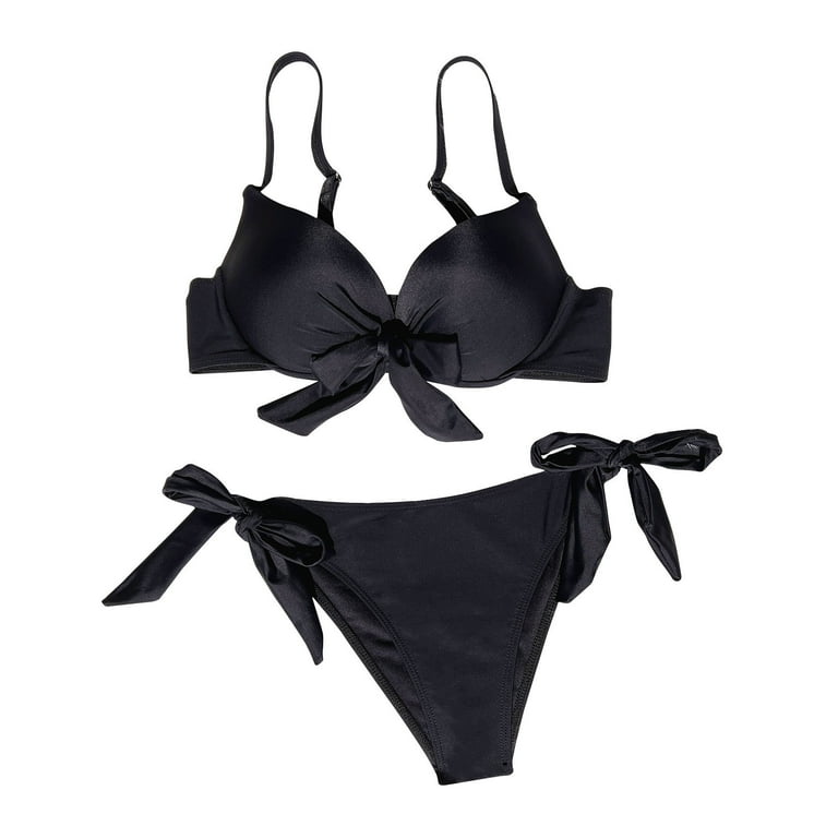 Black bow store bathing suit