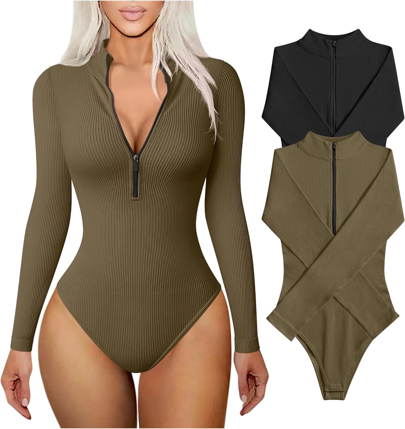 Zip up bodysuits shop