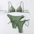 thumbnail image 1 of Women's 2 Piece Floral Print Halter Neck Tie Bikini Set Triangle String Thong Swimsuit Summer Bathing Suits for Women, 1 of 7