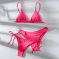 thumbnail image 1 of Women's 2 Piece Floral Print Halter Neck Tie Bikini Set Triangle String Thong Swimsuit Summer Bathing Suits for Women, 1 of 7