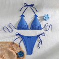 thumbnail image 1 of Women's 2 Piece Gingham Bikini Bikini Set Triangle Bow Front Beachwear High Waisted Bathing Suit Swimsuit plus Sized Women's Swimsuits Swimsuits Ladies Swimsuit Top Small Bikini Set Push up Teens 3, 1 of 5