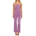 thumbnail image 1 of Women's 2-Piece Off Shoulder Set - Tube Top & Wide Leg Pants - Polyester - S-L - Summer Outfit, 1 of 6