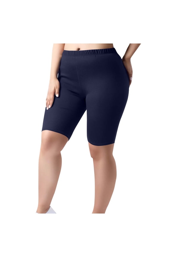 Women's 2 Piece Plus Size Half Yoga Leggings High Waisted Stretchy Buttery Soft Workout Athletic Pants