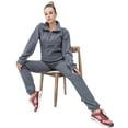 thumbnail image 1 of Women's 2-Piece Quarter Zip Sweatsuit Soft Stretch Fleece outfit, 1 of 4
