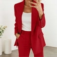 thumbnail image 1 of Women's 2 Piece Suit Set Business Casual Jacket with Dress Pants Work Outfits Formal and Stylish Trousers Suit, 1 of 4