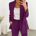 thumbnail image 1 of Women's 2 Piece Suit Set Business Casual Jacket with Dress Pants Work Outfits Formal and Stylish Trousers Suit, 1 of 4