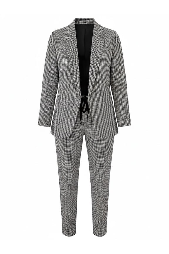 Women's 2 Piece Suit Set, Double Breasted Blazer and Pants, Professional Slimming Office Business Casual, Outfit Women