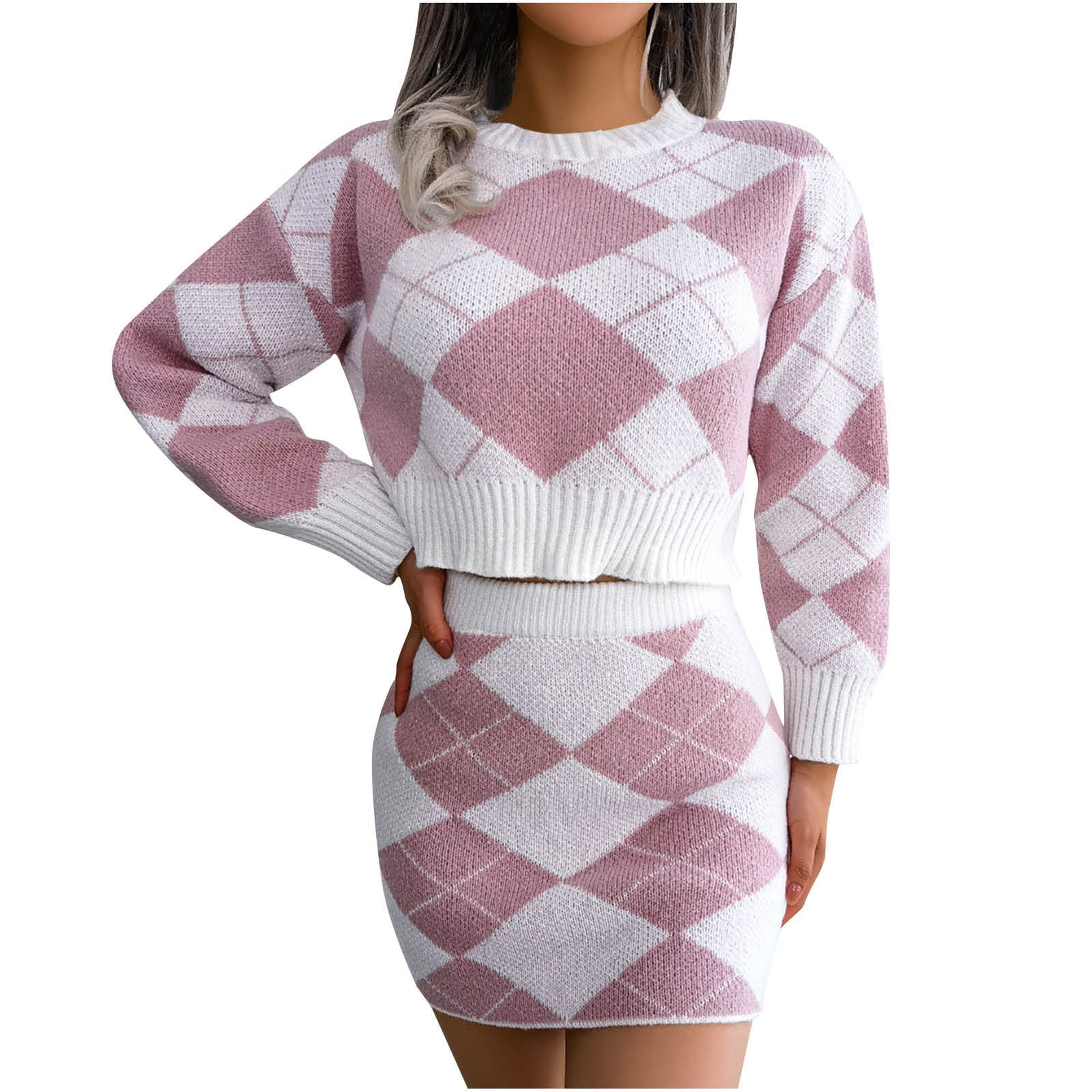 Sweater skirt cheap outfit 01