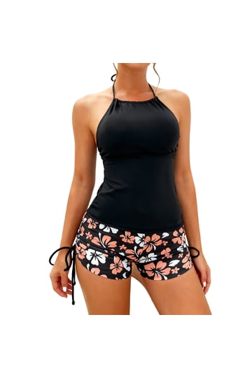 High Neck Halter Tankini