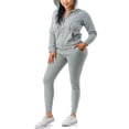 thumbnail image 1 of Women's 2 Piece Tracksuit Set Warm Fleece Lined Hoodie & Jogger Sweat Set - Sweatsuit Relaxed Lounge Outfit With Pockets Size S-3XL, 1 of 1