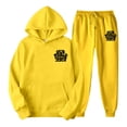 thumbnail image 1 of Women's 2 Piece Tracksuits Christian Faith Letter Print Long Sleeve Hoodies Jogger Pants Baggy Fall Pullover Sweatsuit Sets, 1 of 2