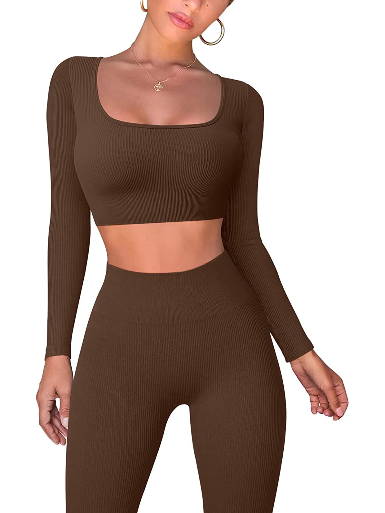 high waist legging with crop top